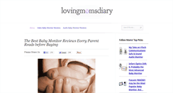 Desktop Screenshot of lovingmomsdiary.com
