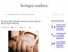 Tablet Screenshot of lovingmomsdiary.com